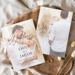Budget Photo Wedding Modern Script Typografie Flyer<br><div class="desc">De Foto van het budget - Afbeelding Wedding Spring of Summer Wedding Invitations - omvat prachtige en elegante manuscripttypografie met een moderne eenvoudige en klassieke kleur voor de speciale dag van de Wedding.</div>