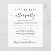Budget Photo Wedding Reception Invitation (Voorkant)