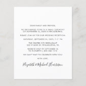 Budget Photo Wedding Reception Invitation (Achterkant)