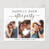 Budget Photo Wedding Reception Invitation (Voorkant)