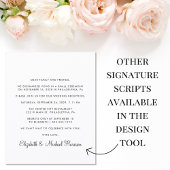 Budget Photo Wedding Reception Invitation