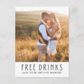 Budget Photo Wedding Save the Date Aankondigingskaart (Voorkant)