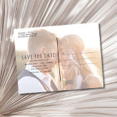 Budget Photo Wedding Save the Date Aankondigingskaart