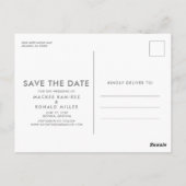 Budget Photo Wedding Save the Date Briefkaart (Achterkant)