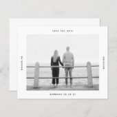 BUDGET Photo Wedding Save the Date Kaart (Voorkant / Achterkant)