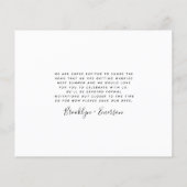 BUDGET Photo Wedding Save the Date Kaart (Achterkant)