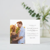 Budget Photo Wedding Uitnodiging (Staand voorkant)