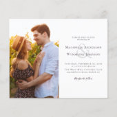 Budget Photo Wedding Uitnodiging (Voorkant)