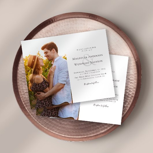 Budget Photo Wedding Uitnodiging