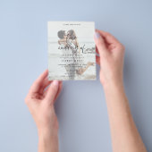 Budget Photo Wedding Uitnodiging Flyer (Hand)