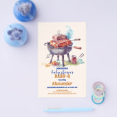 Budget picknickdoek Baby Q Baby shower Flyer (Enkel)