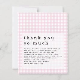Budget Picnic Baby shower Pink Gingham Hartelijk d