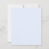 Budget Picnic Park Baby shower Blue Gingham Uitnod (Achterkant)