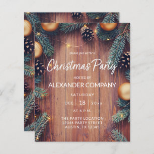 Budget Pine & Gold Ornament Rustige Kerstparty