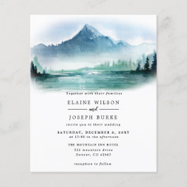 Budget Pine Mountains Lake Wedding
