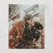 Budget Pine Tree Foto Winter Wonderland Wedding (Achterkant)