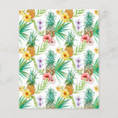 Budget Pineappel & Hibiscus Engagement Party (Achterkant)