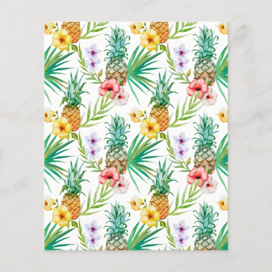 Budget Pineappel & Hibiscus Engagement Party (Achterkant)