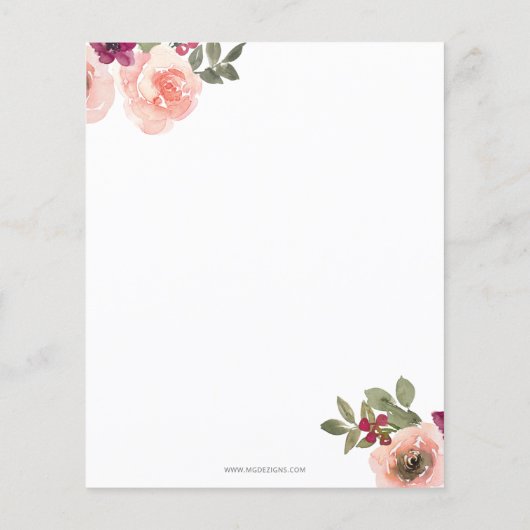 Budget Pink Balloon Baby shower (Achterkant)