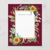 BUDGET Pink Blush Floral Sage Greenery Wedding (Achterkant)