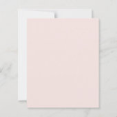 BUDGET Pink Bow Rose Floral First Communion Invite (Achterkant)