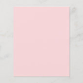 Budget Pink Cherry Blossom Baby shower Uitnodiging (Achterkant)