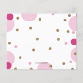 Budget Pink Confetti Girl Baby shower (Achterkant)