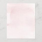 Budget Pink Elephant Girl Baby shower Uitnodiging Flyer (Achterkant)