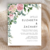 Budget Pink Floral Waterverf Weddenschap