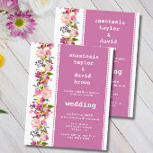 Budget Pink Floral Weddenschap