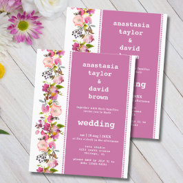 Budget Pink Floral Weddenschap