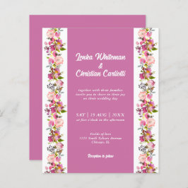 Budget Pink Floral Weddenschap