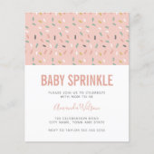 Budget Pink Girl Baby Sprinkle Pattern (Voorkant)