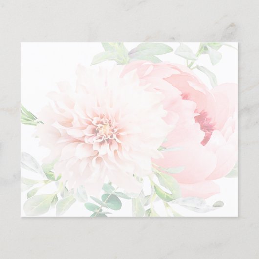 Budget Pink Gold Tiara Floral Sweet 16 Uitnodiging (Achterkant)