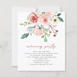 BUDGET Pink Peach Florals QR Evparty