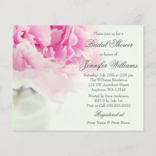 Budget Pink Peony Mason Jar Vrijgezellenfeest