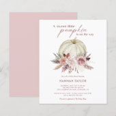 Budget Pink Pumpkin Girl Baby shower (Voorkant / Achterkant)