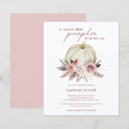 Budget Pink Pumpkin Girl Baby shower