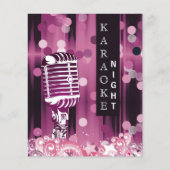 Budget Pink Sweet 16 Karaoke Uitnodiging (Voorkant)