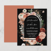 Budget Pink Terracotta Floral Wedding (Voorkant / Achterkant)