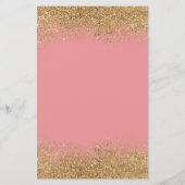 Budget Pink Umbrella Girl Baby shower (Achterkant)