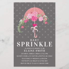 Budget Pink Umbrella Girl Baby shower