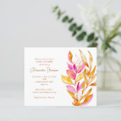 Budget Pink Yellow Florence Baby shower Uitnodigin (Staand voorkant)