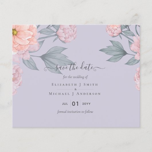 BUDGET Pioenrozen Roze Salie Perzik Bruiloft (Voorkant)