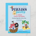 Budget Pirates Kids Birthday Party Invitation<br><div class="desc">Budget Pirates Kids Birthday Party Invitation. Een budgetprijs voor KLEINE 4, 5 x 5, 6 inch. Verkrijgbaar in een SEMI-GLOSS 110 lb KAART STOCK dat de standaardoptie is (dikker voor uitnodigingen), OF een SATIN FINISH 80 lb THINER PAPER STOCK (ideaal voor behuizingen). De enveloppen zijn een facultatieve extra en zijn...</div>