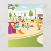 BUDGET Playground Kids Birthday Party nodigt uit (Achterkant)