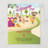 BUDGET Playground Kids Birthday Party nodigt uit (Voorkant)
