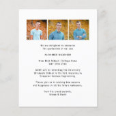 BUDGET Plezier Script Foto Afstudeer BBQ Uitnodigi (Achterkant)