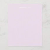 BUDGET Plum and Coral Floral Wedding Invitation (Achterkant)