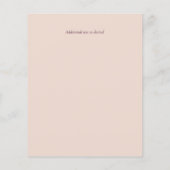 BUDGET Plum and Coral Floral Wedding Invitation (Achterkant)